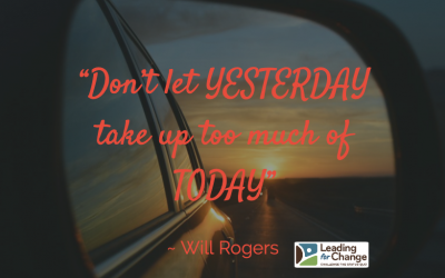 Don’t stare at the rearview mirror.