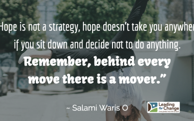 Hope is not a strategy