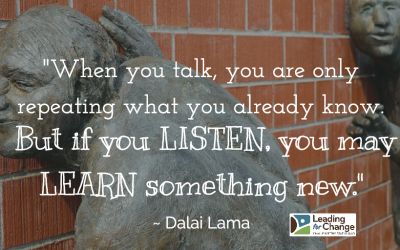 Are you talking or listening?