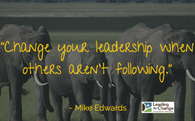 You’re leading – is anyone following?
