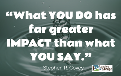 Demonstrate what you want more of