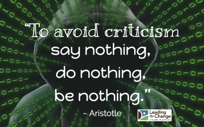 Struggling with criticism?