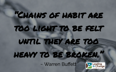Changing a habit takes patience