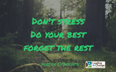 Focus on the things you control