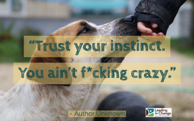 Trust your gut feelings