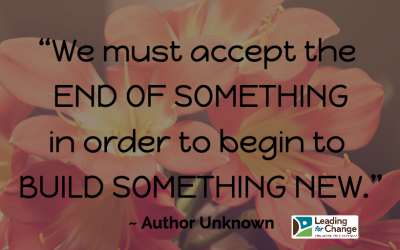 Are you letting go of the old?