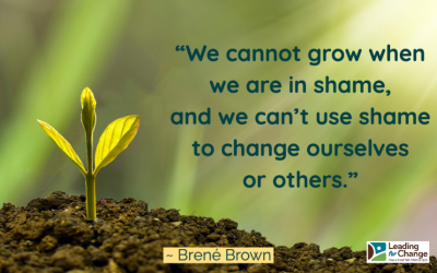 Shame won’t change anything