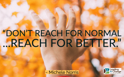 Normal is overrated – do something better