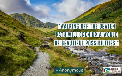 Get off the beaten path at times