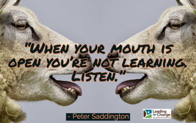 Are you talking or listening?