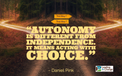 Autonomy is limiting without boundaries