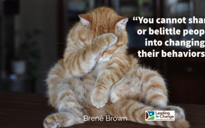 Prioritize changing behaviours to create the change that’s wanted