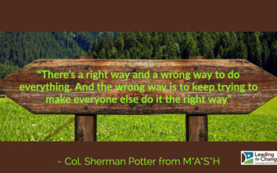 The right way to get things done