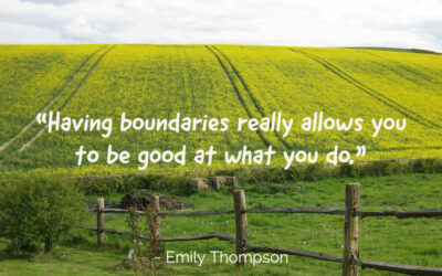 The boundaries you establish might be the problem