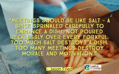 Are the people overwhelmed with meetings?