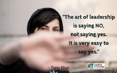 Saying no leaves room for something better