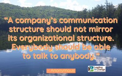 Don’t confuse your organizational and communication structures