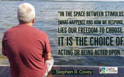 It’s your choice whether a problem upsets you