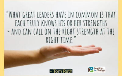 What are you doing to improve your leadership?