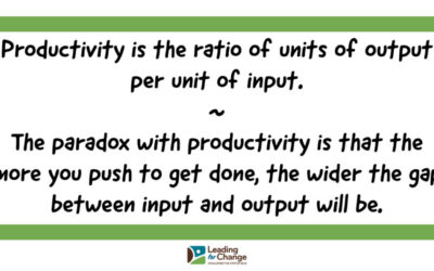 The paradox of productivity