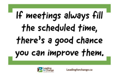 Can you improve your meetings?
