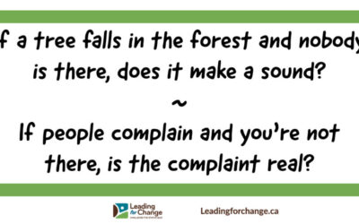 The similarity between trees and complaints