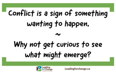 What might emerge from conflict?