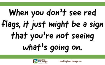 Are you seeing the red flags?