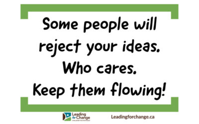 Don’t let rejection stop you