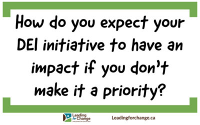 Is your DEI initiative a priority?
