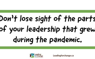 Keep growing your leadership