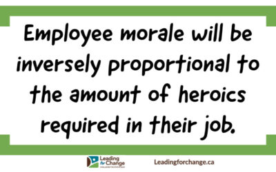 When heroics create a problem