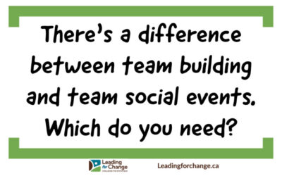 Team building isn’t a social event