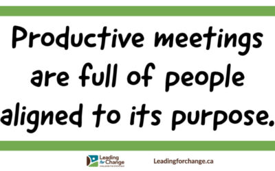 Do you want more productive meetings?