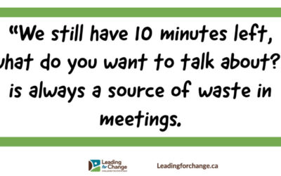 One idea to improve your meetings