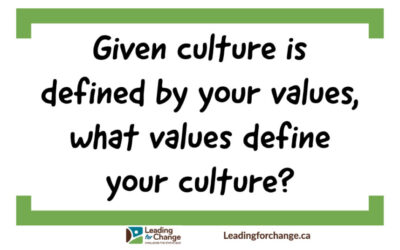 What defines your culture?