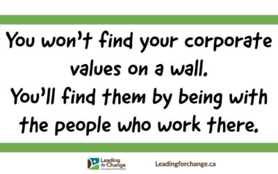 Where to find your corporate values