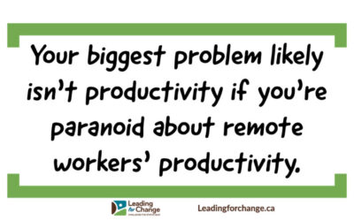 Are you paranoid about productivity?