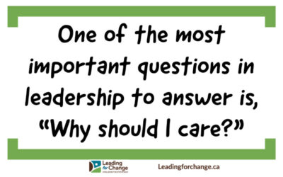 A key question in leadership