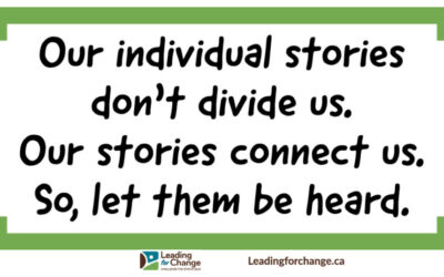 Make sure everyone’s story can be heard