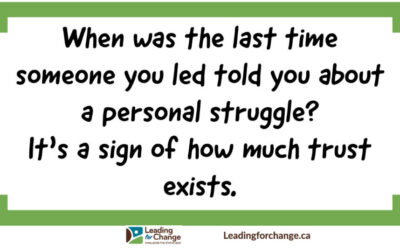 How much trust exists around you?