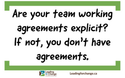 Make your agreements explicit