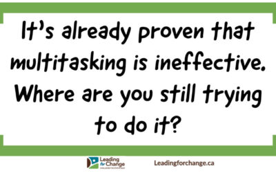 Stop trying to multi-task