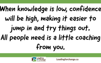 Low knowledge is the perfect time to learn