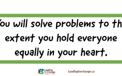 Solving problems is heart work