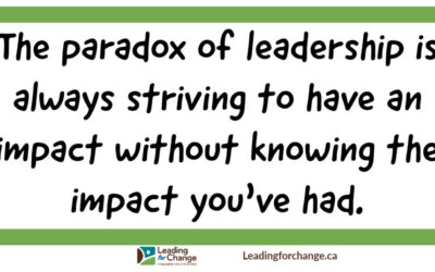 The paradox of leadership