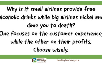 Customer experience or profits