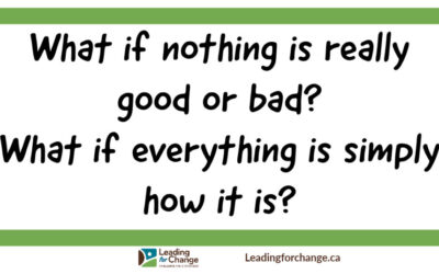 Everything is as it is