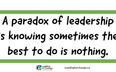 Paradoxes and doing nothing