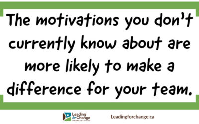 What motivates the people in your team?